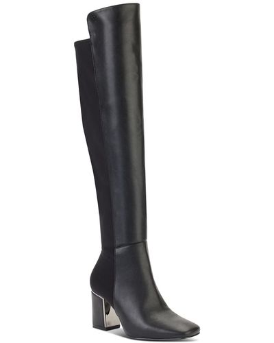 DKNY Cilli Knee High Comfort Insole Manmade Thigh-high Boots - Black