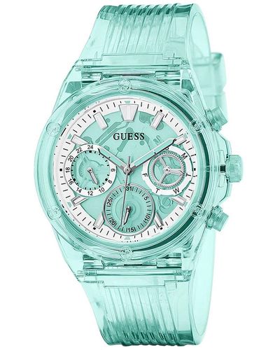 Guess Classic Turquoise Dial Watch - Green