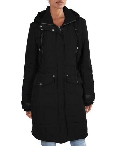 Lucky Brand Winter Hooded Parka Coat - Black