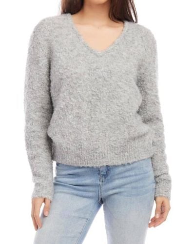 Fifteen Twenty V-neck Sweater - Gray