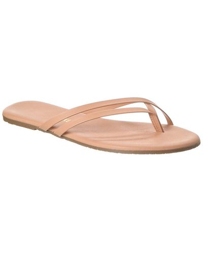 TKEES Liri Leather Sandal - Pink