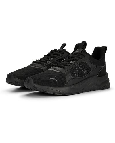 PUMA Anzarun 2.0 Faux Leather Workout Running & Training Shoes - Black