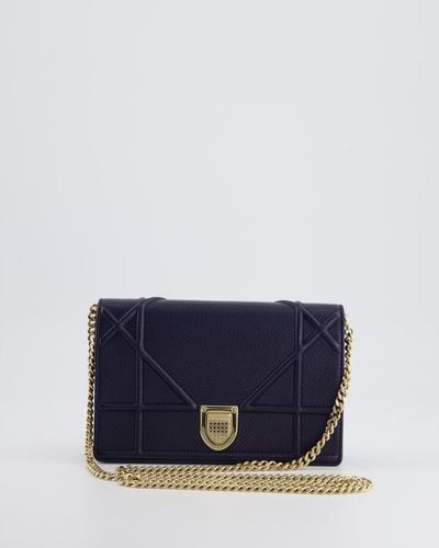 Dior Diorama Wallet On Chain Bag - Blue