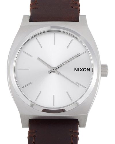 Nixon Time Teller Pack 37mm Stainless Steel Silver / Brown / Tan Watch A1137 2872 - Metallic