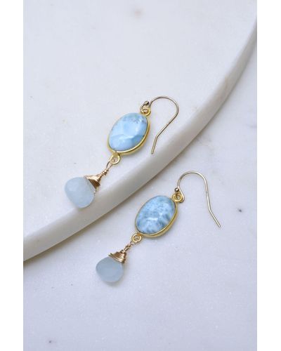 A Blonde and Her Bag Victoria Ojai Earring - Blue