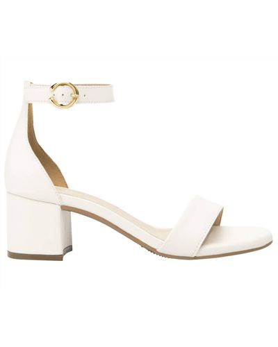 flexi Ankle Strap Dress Sandals - White