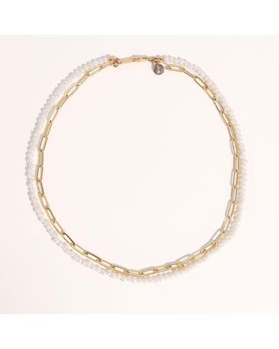 Joey Baby Mollie Double Layer Necklace - Natural
