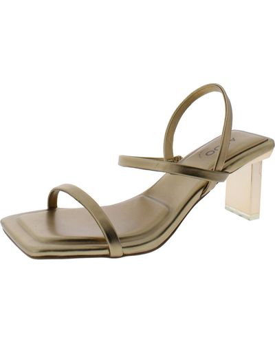 ALDO Bhfo Padded Insole Faux Leather Ankle Strap - Natural