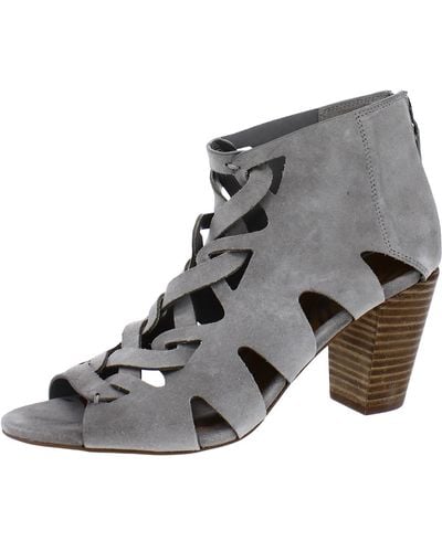 Zodiac Camila Cut-out Heel Gladiator Sandals - Gray