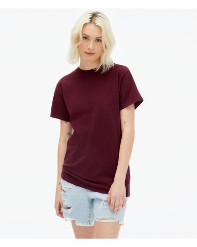 Aéropostale Loose Fit Crew Tee - Red