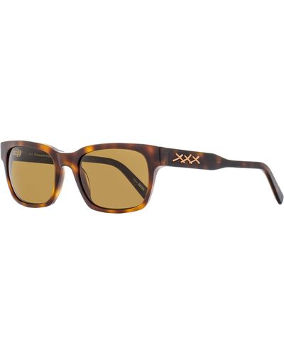 Zegna Xxx Sunglasses Ez0142 52j Dark Havana 55mm - Black