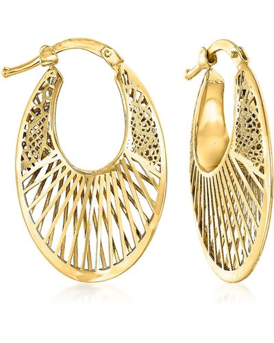 Ross simon 2024 gold hoop earrings