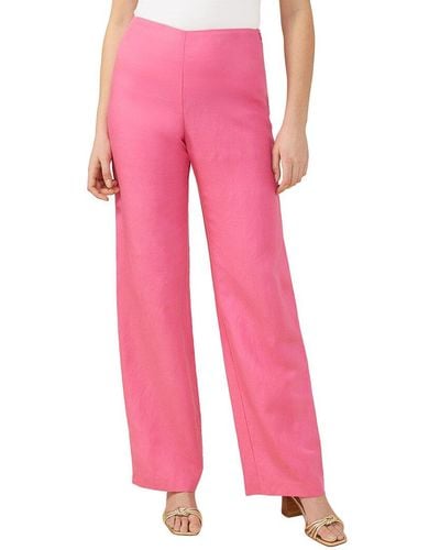 J.McLaughlin Carter Linen-blend Pant - Pink