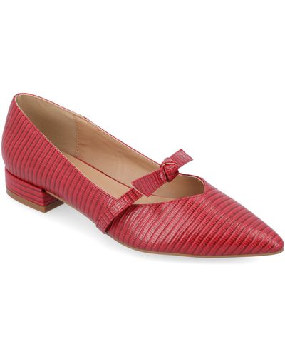 Journee Collection Collection Cait Flats - Red