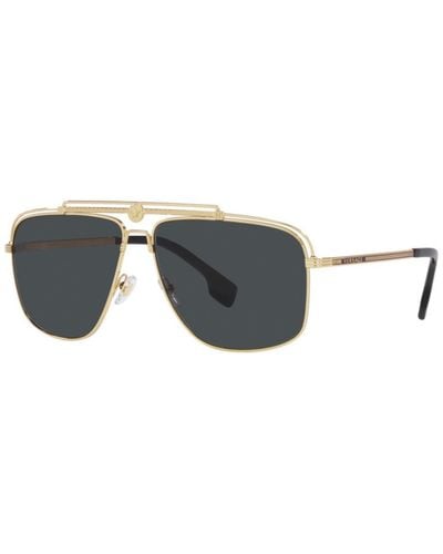 Versace Ve2242-100287 Fashion 61mm Sunglasses - Gray