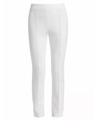 Rosetta Getty Pull On Cropped Slim Pants - White