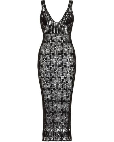 Carolina K Crochet Dress - Black