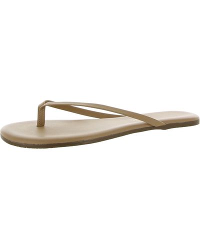 TKEES Foundations Faux Leather Toe-post Flip-flops - Multicolor