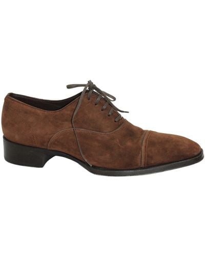 Tom Ford Clayton Cap Toe Oxford Shoes - Brown