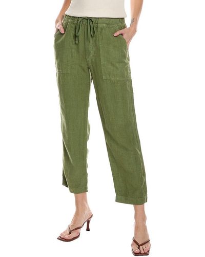 Velvet By Graham & Spencer Cindy Linen Pant - Green