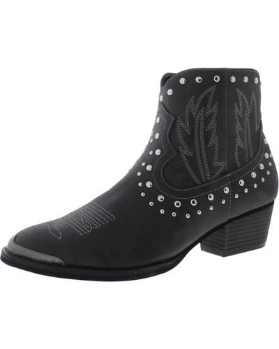 Very Volatile Veruca Synthetic Lining And Cushioned Insole Zippered Side Closure Ankle Boots - Black