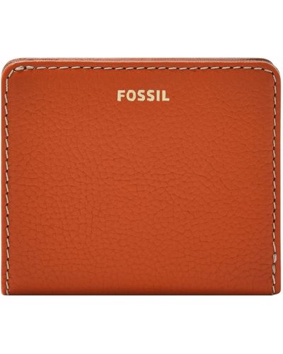 Fossil Madison Litehide Leather Bifold - Orange