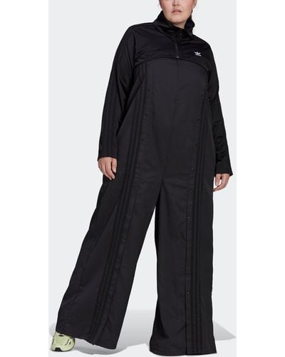 adidas Always Original Snap-button Jumpsuit (plus Size) - Black