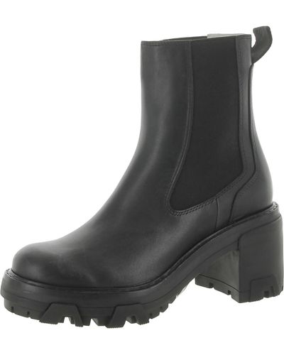 Rag & Bone Shiloh Leather Lug Sole Chelsea Boots - Black