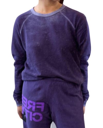 Freecity Lucky Rabbits Sweatshirt - Purple