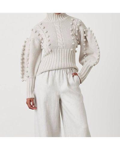 Joslin Studio Eva Wool Knit Sweater - Natural