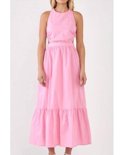 English Factory Sleeveless Maxi Dress - Pink