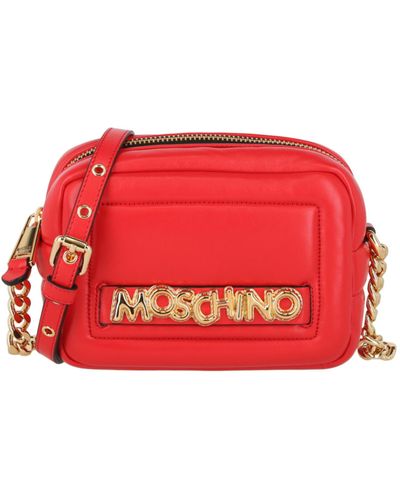 Moschino Balloon Lettering Crossbody Bag - Red