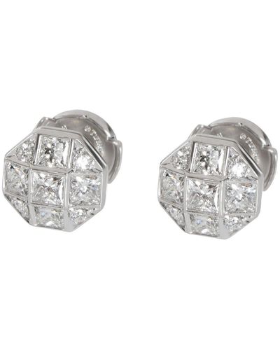 Tiffany & Co. Diamond Mosaic Stud Earrings - White