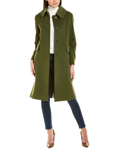 Cinzia Rocca Wool & Cashmere-blend Coat - Green