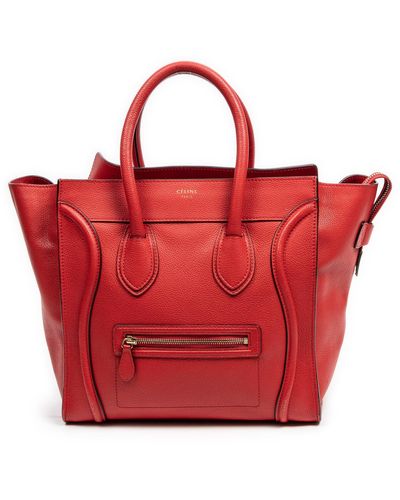 Celine Mini Luggage - Red