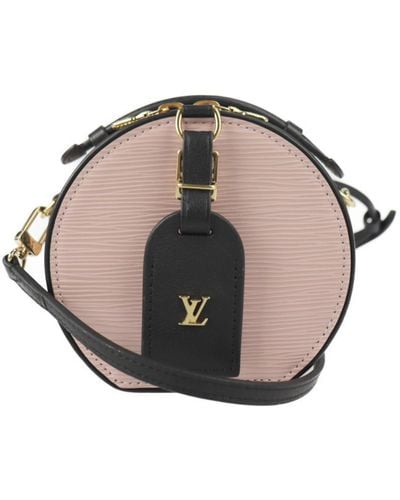 Louis Vuitton Mini Boîte Chapeau Leather Shoulder Bag (pre-owned) - Pink