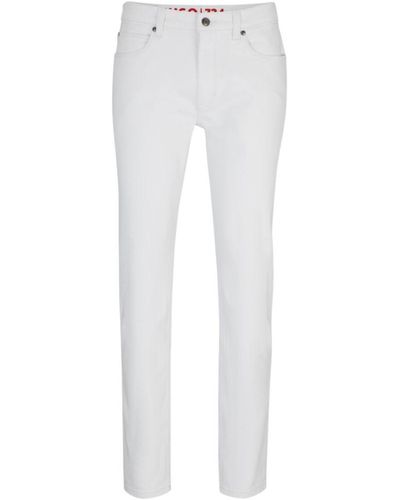 HUGO Extra-slim-fit Jeans - White
