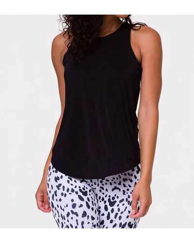 Onzie Twisted Tank Top In Black