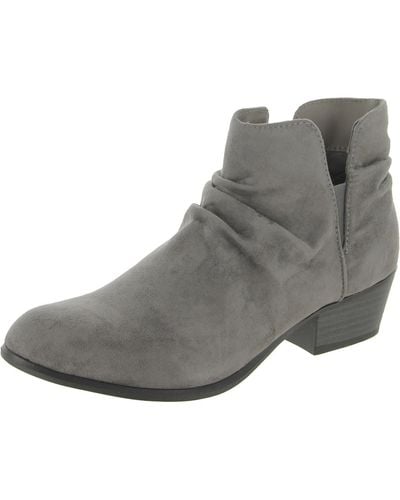 Esprit Tayla Faux Suede Pull On Booties - Gray
