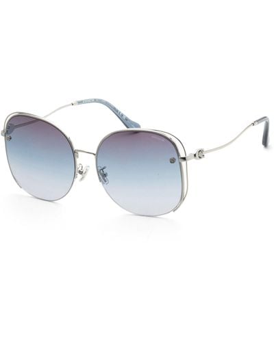 COACH 60mm Shiny Sunglasses - Blue