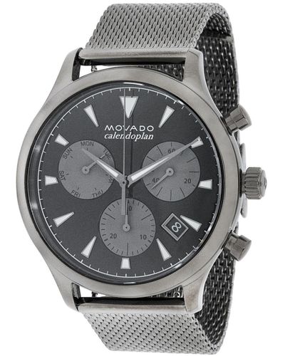 Movado Heritage 43mm Quartz Watch - Metallic
