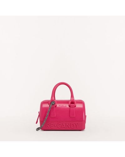 Candy bag crossbody bag Furla Pink in Plastic - 41723011