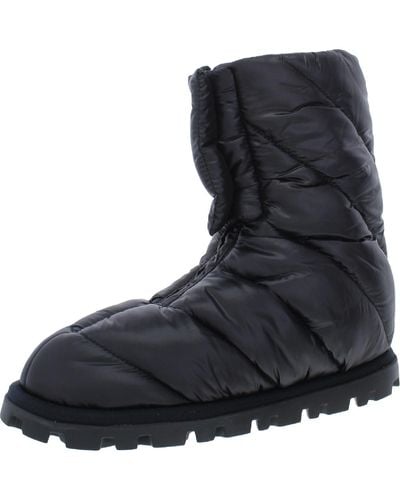 Miu Miu Quilted Padded Winter & Snow Boots - Black