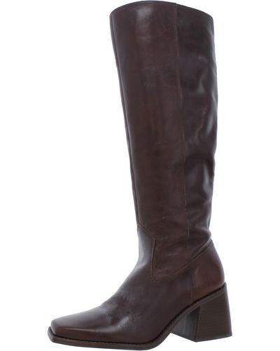 Vince Camuto Sangeti Leather Dressy Knee-high Boots - Brown