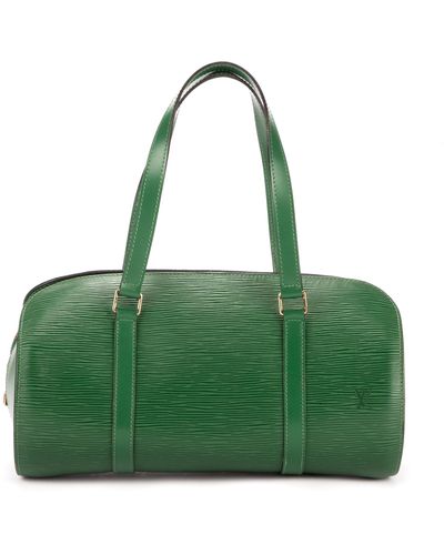 Louis Vuitton totally MM tote, denim shirt dress, green utility