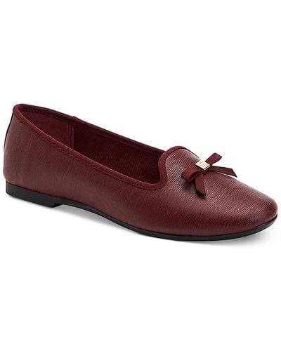 Charter Club Kimii P Slip On Round Toe Loafers - Red