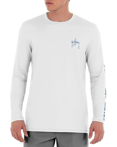 Guy Harvey Moisture Wicking Logo T-shirt - White