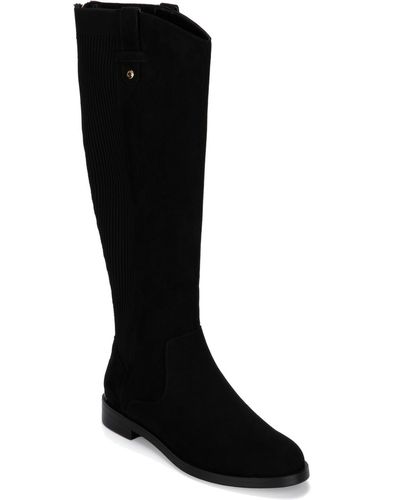 Kenneth Cole Wind Tall Block Heel Knee-high Boots - Black
