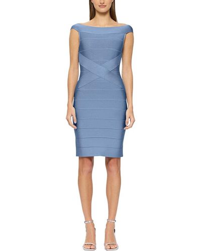Hervé Léger Knit Dress - Blue