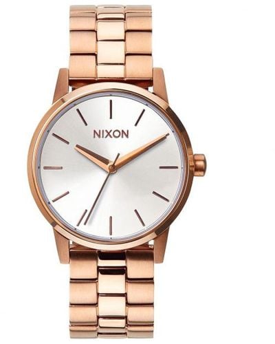 Nixon Kensington Silver Dial Watch - Metallic